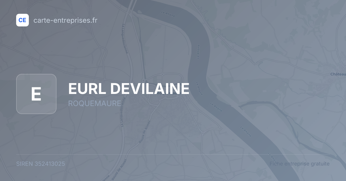 EURL DEVILAINE — 352413025 — fiche entreprise