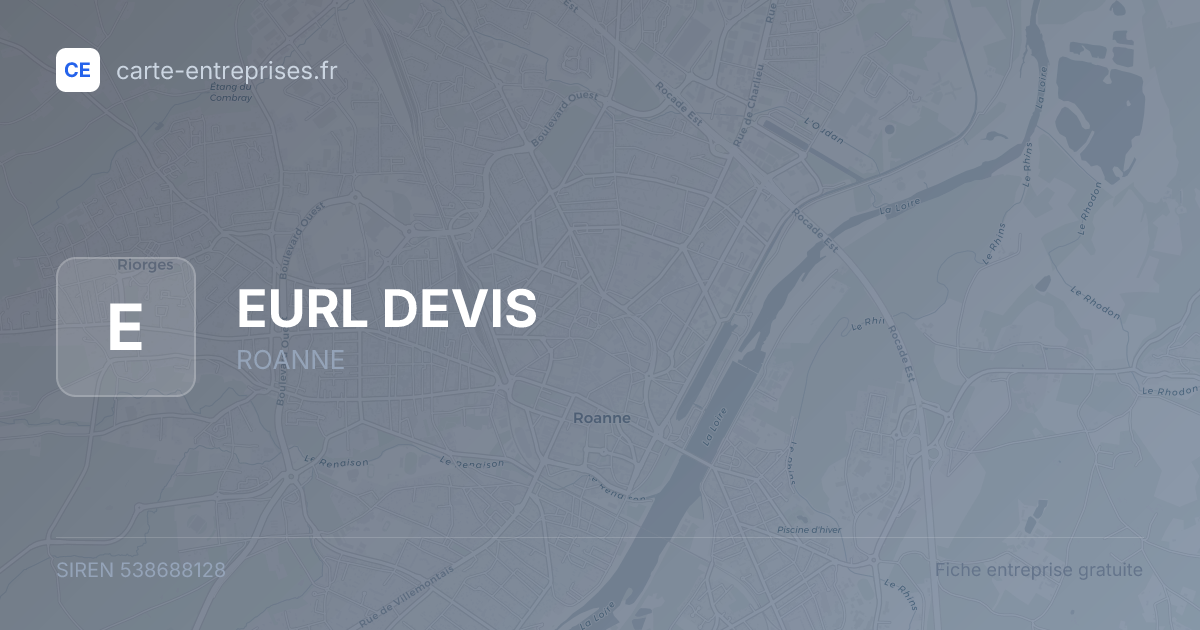 EURL DEVIS — 538688128 — fiche entreprise