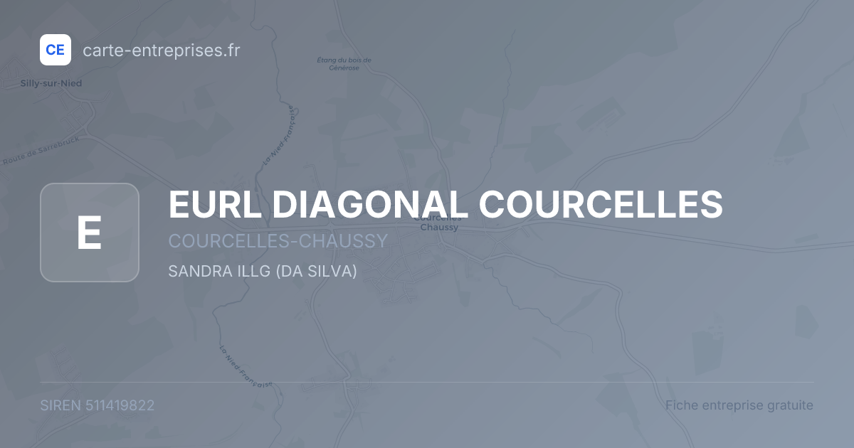 EURL DIAGONAL COURCELLES — 511419822 — fiche entreprise