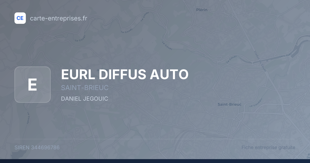 EURL DIFFUS AUTO — 344696786 — fiche entreprise