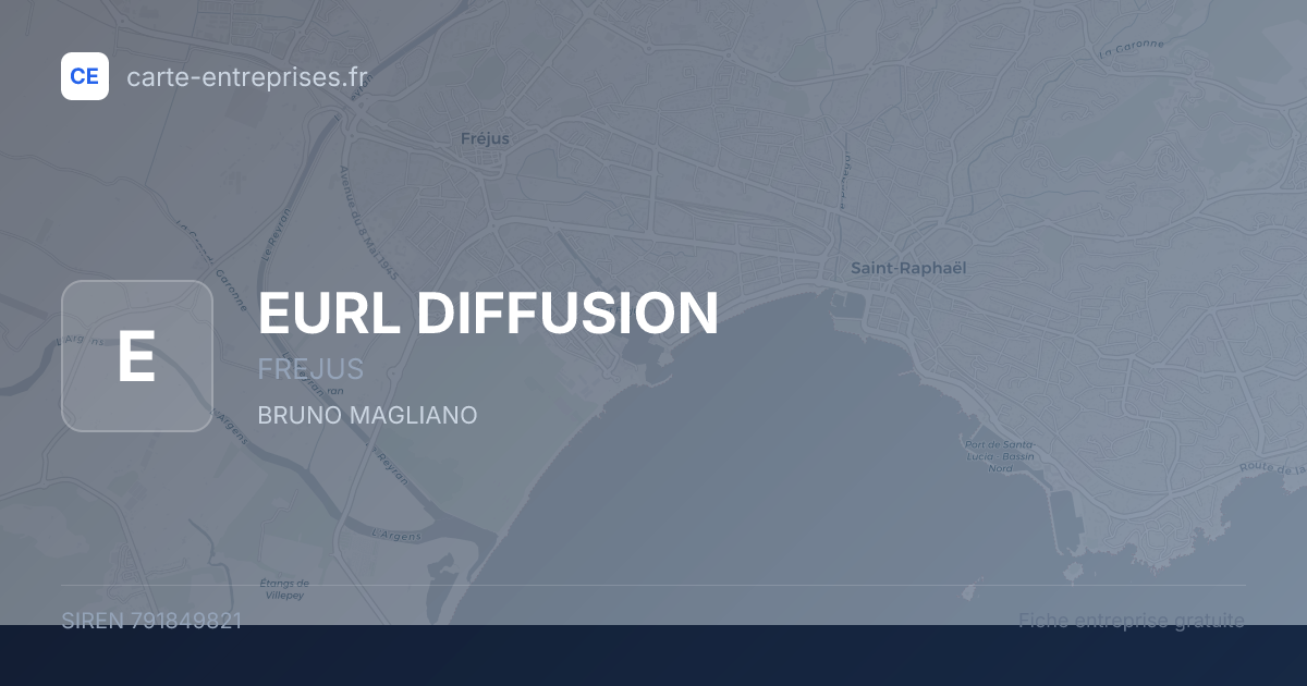 EURL DIFFUSION — 791849821 — fiche entreprise