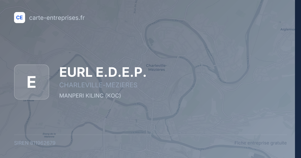 EURL E.D.E.P. — 811962679 — fiche entreprise