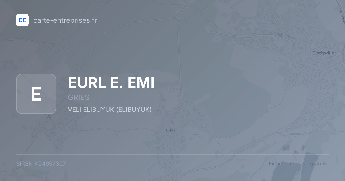 EURL E. EMI — 494657307 — fiche entreprise