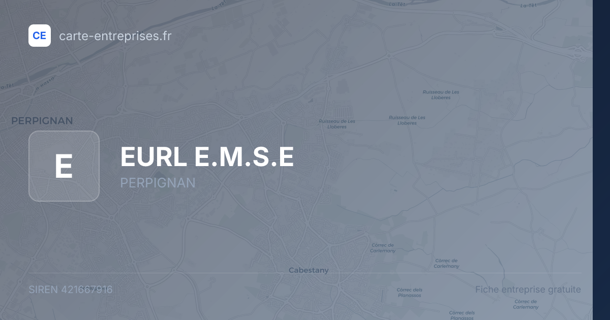 EURL E.M.S.E — 421667916 — fiche entreprise