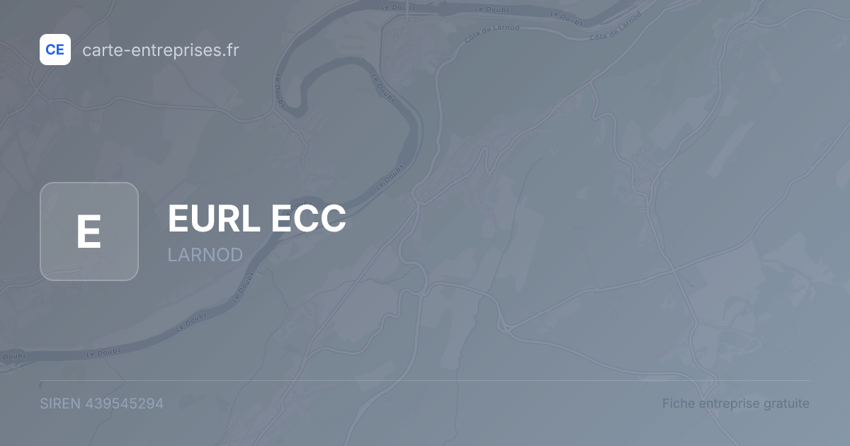 EURL ECC — 439545294 — fiche entreprise