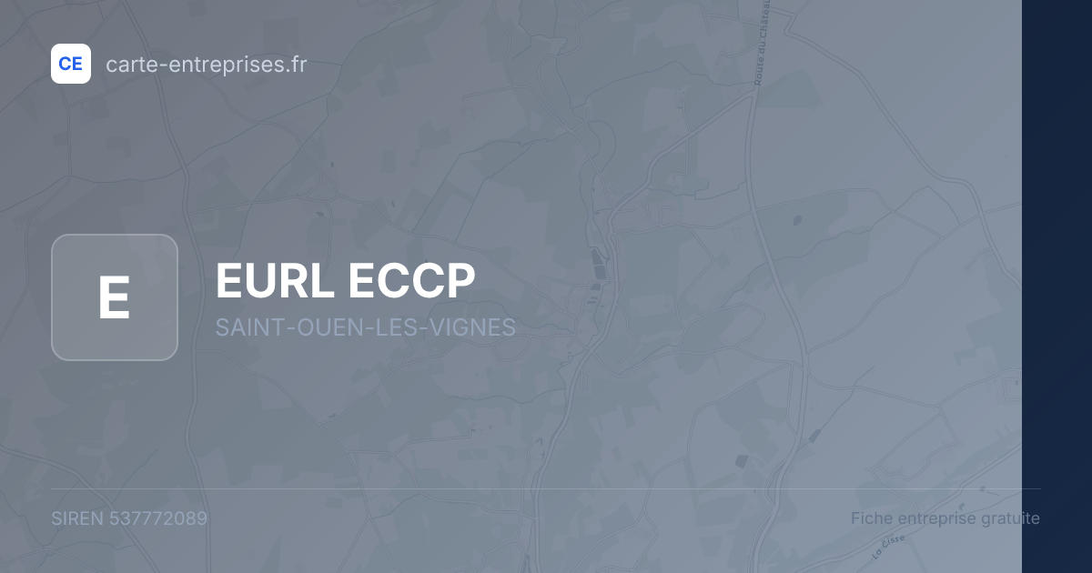 EURL ECCP — 537772089 — fiche entreprise