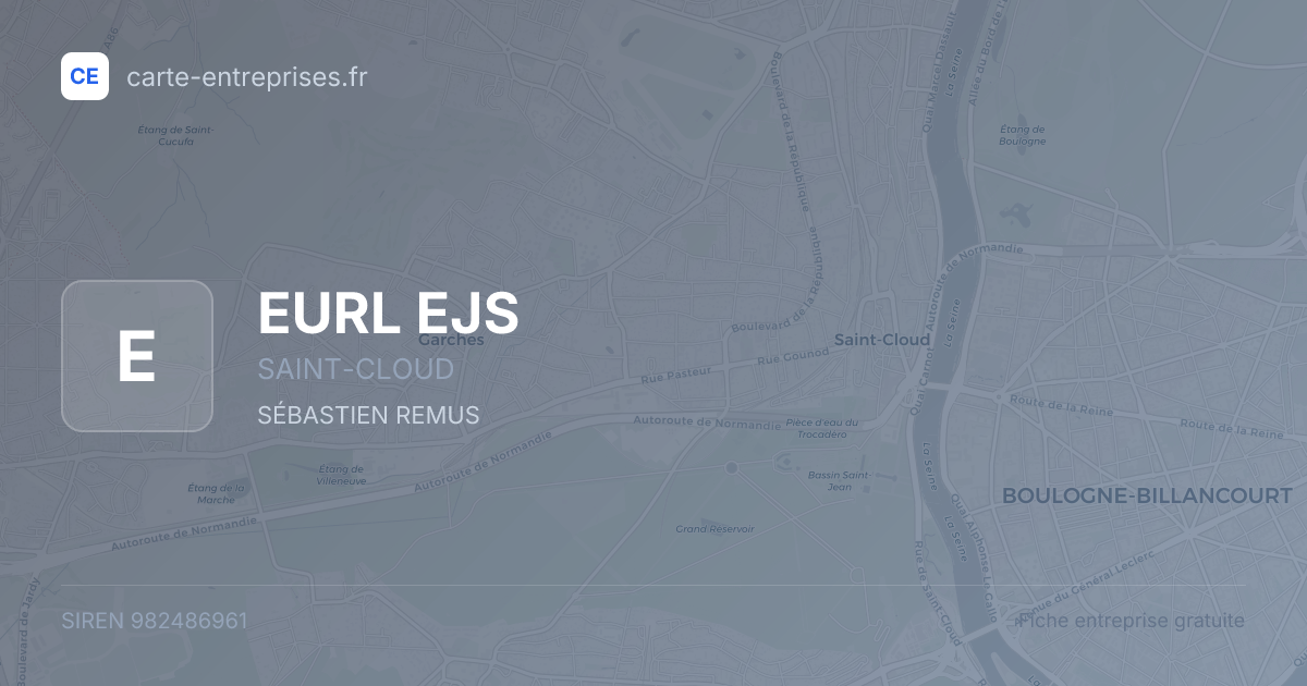 EURL EJS — 982486961 — fiche entreprise