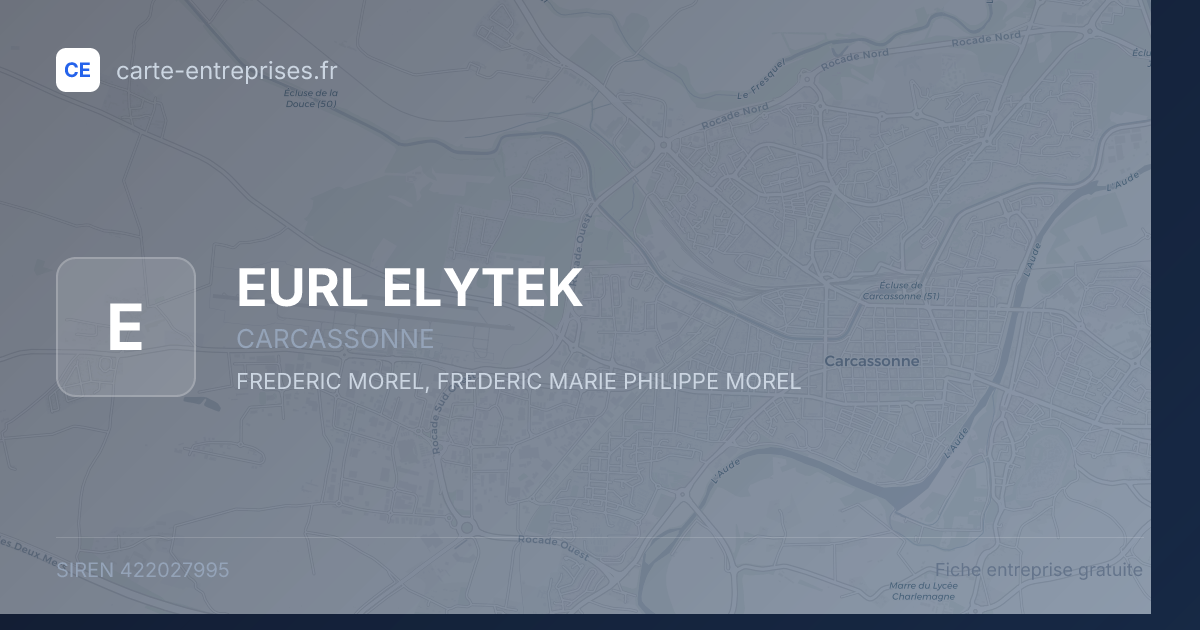 EURL ELYTEK — 422027995 — fiche entreprise