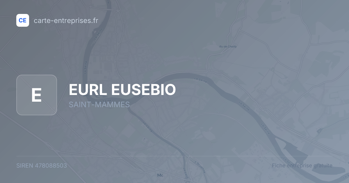 EURL EUSEBIO — 478088503 — fiche entreprise