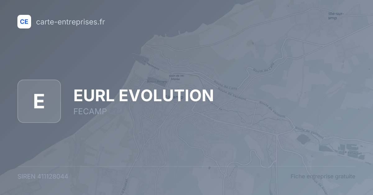 EURL EVOLUTION — 411128044 — fiche entreprise