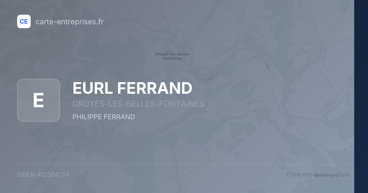EURL FERRAND — 401364724 — fiche entreprise