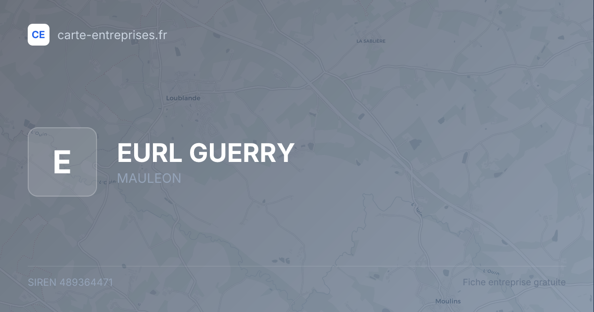 EURL GUERRY — 489364471 — fiche entreprise