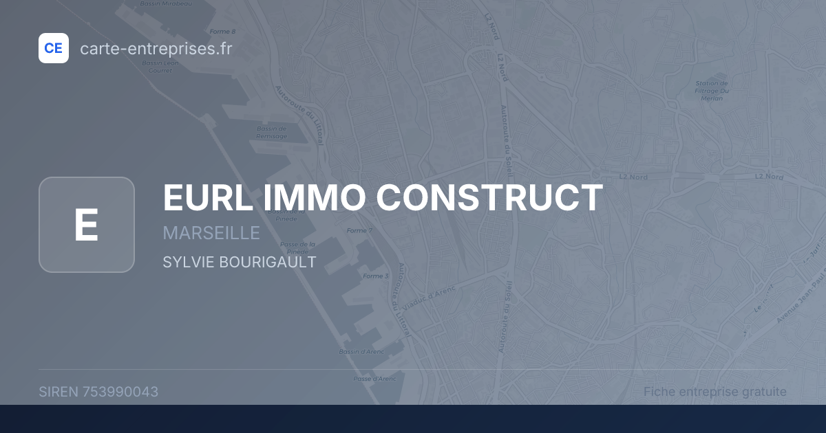 EURL IMMO CONSTRUCT — 753990043 — fiche entreprise