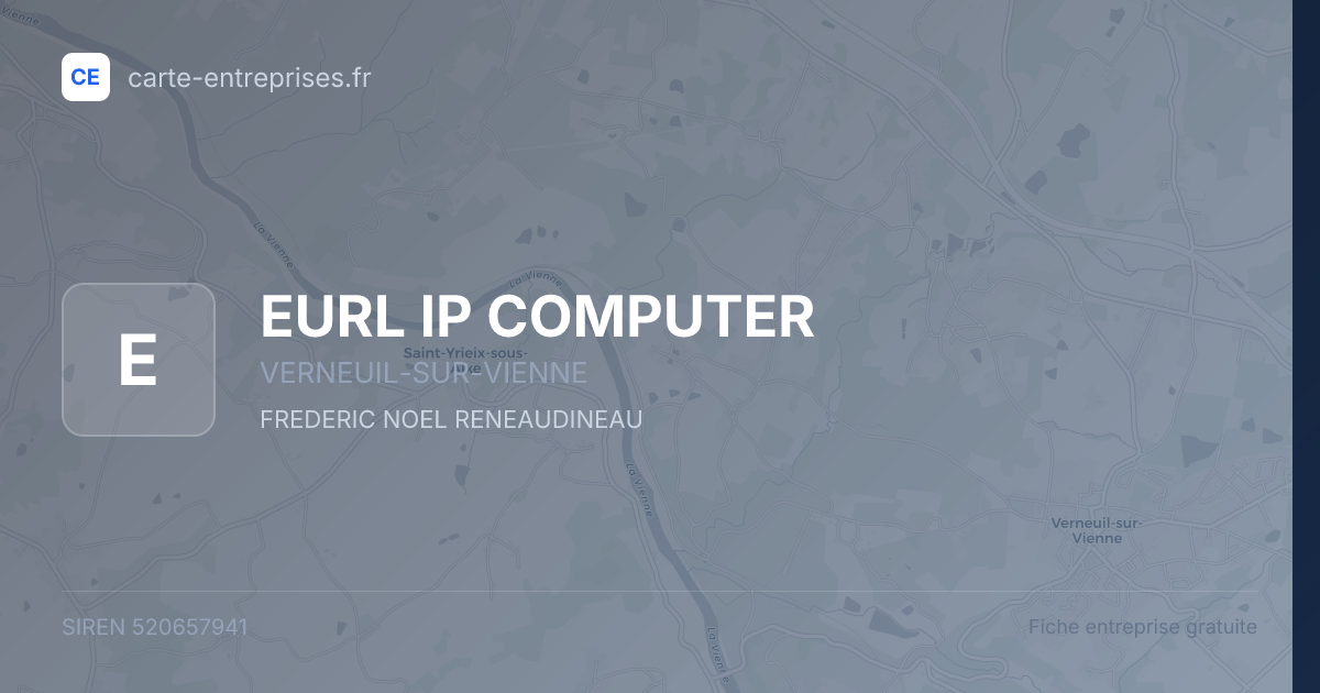 EURL IP COMPUTER — 520657941 — fiche entreprise