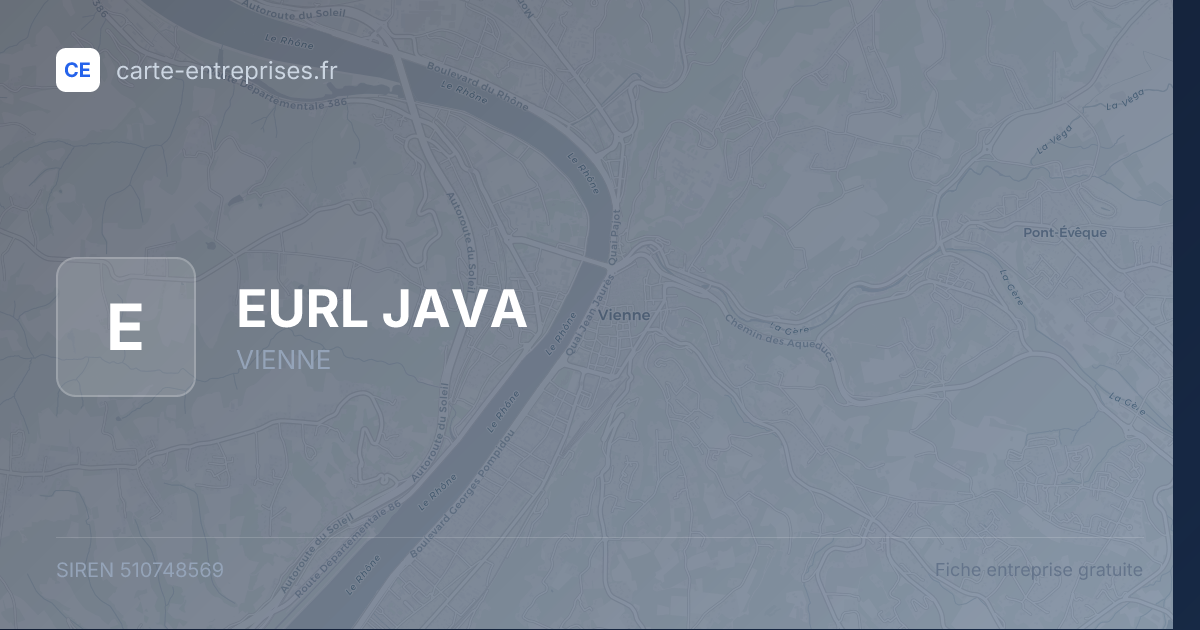 EURL JAVA — 510748569 — fiche entreprise