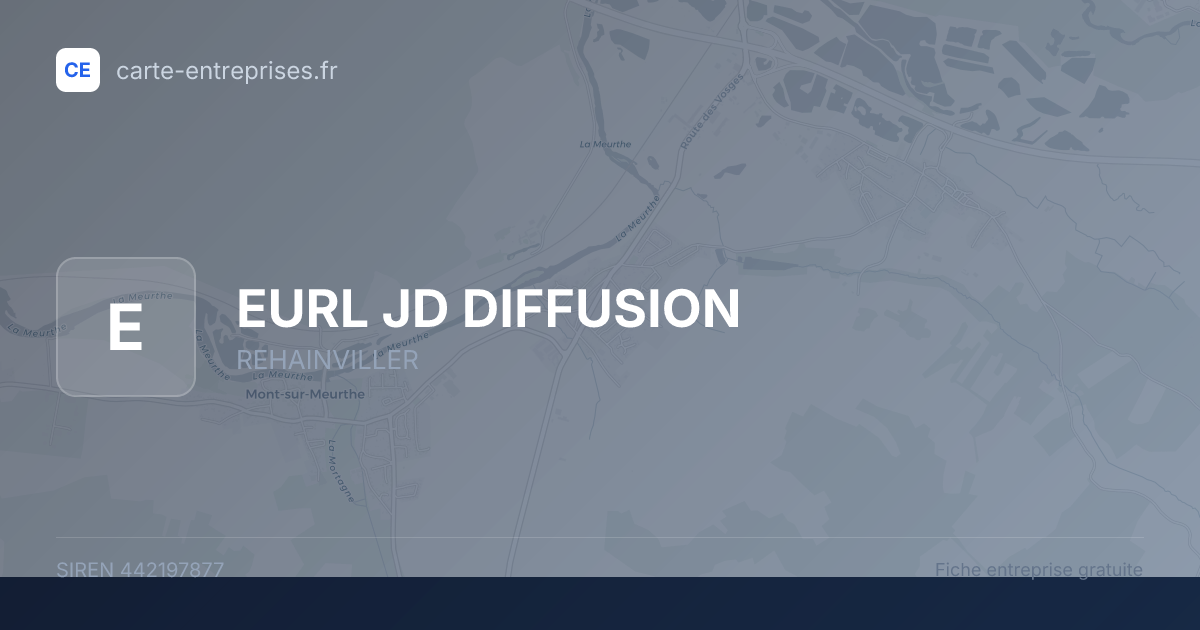 EURL JD DIFFUSION — 442197877 — fiche entreprise