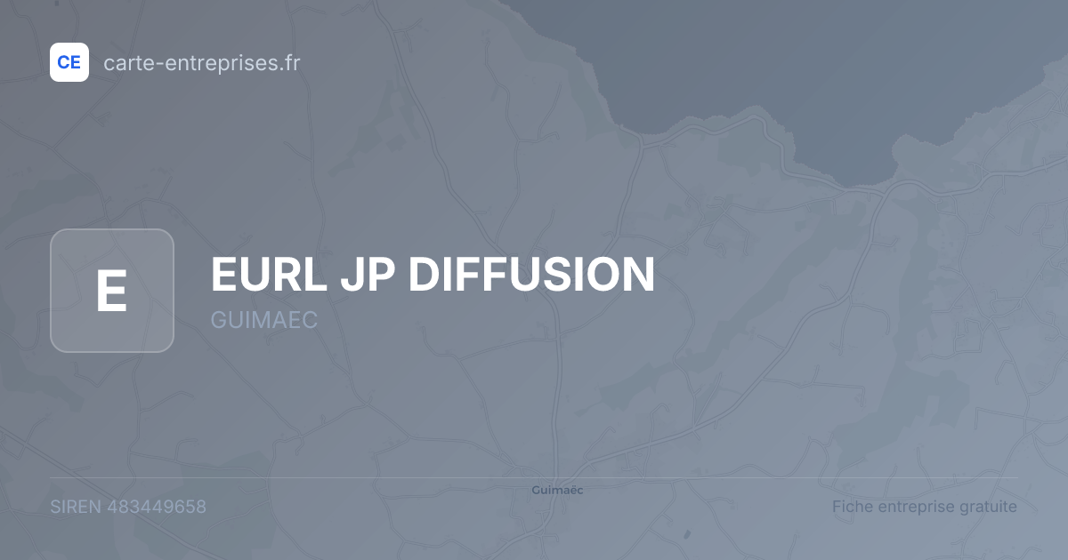 EURL JP DIFFUSION — 483449658 — fiche entreprise