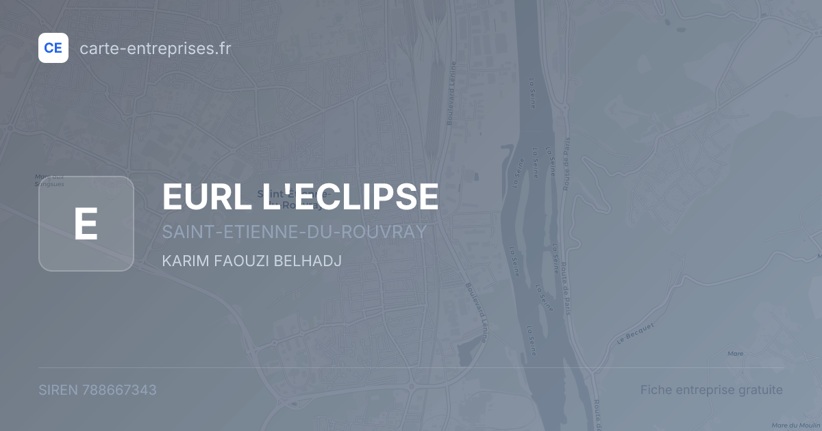 EURL L'ECLIPSE — 788667343 — fiche entreprise