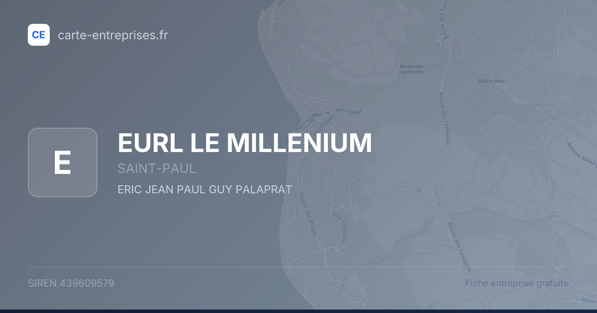 EURL LE MILLENIUM — 439609579 — fiche entreprise