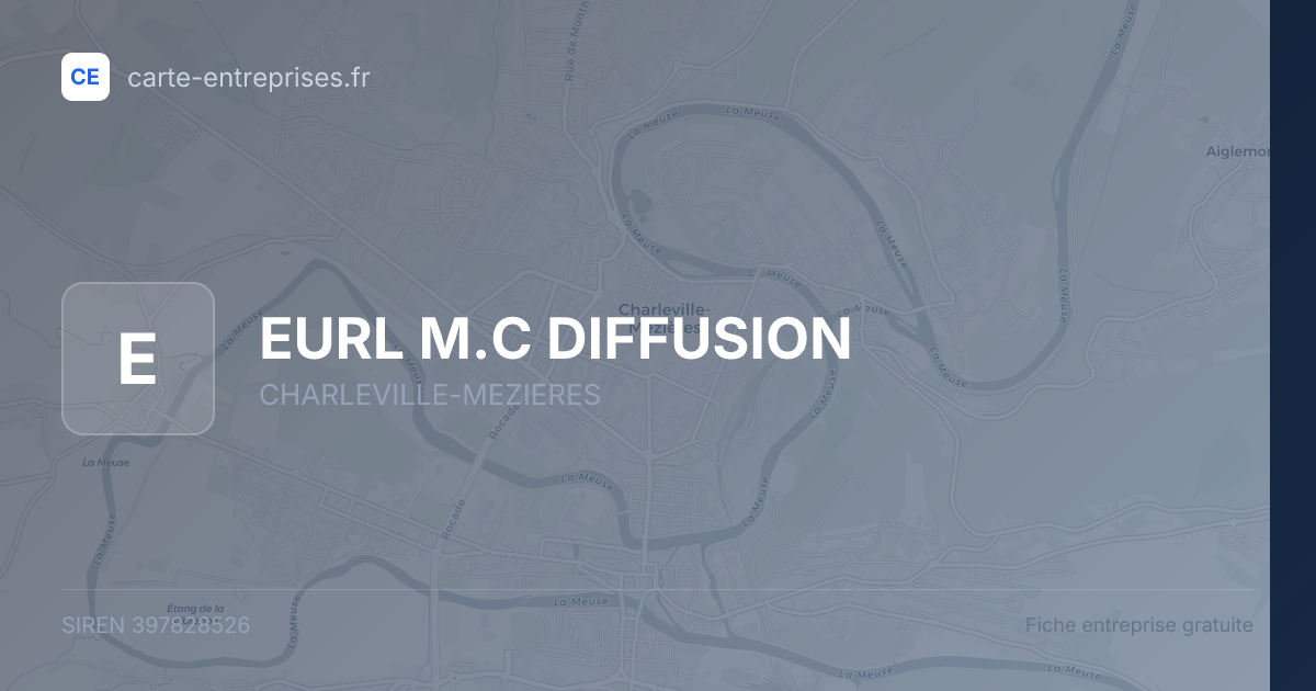 EURL M.C DIFFUSION — 397828526 — fiche entreprise