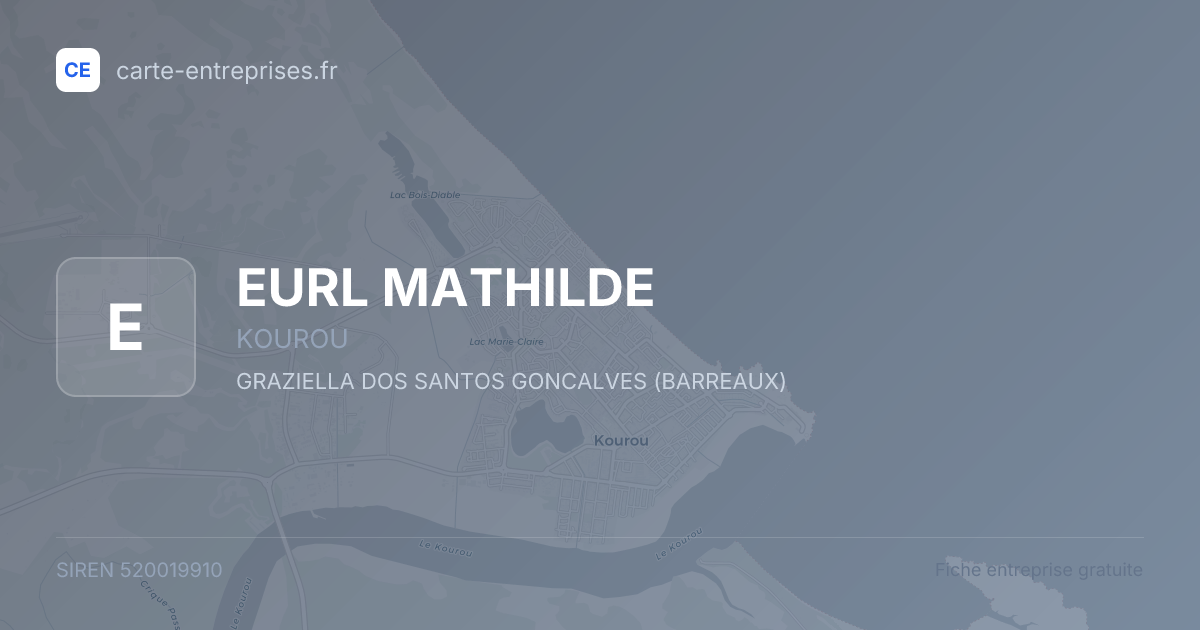 EURL MATHILDE — 520019910 — fiche entreprise