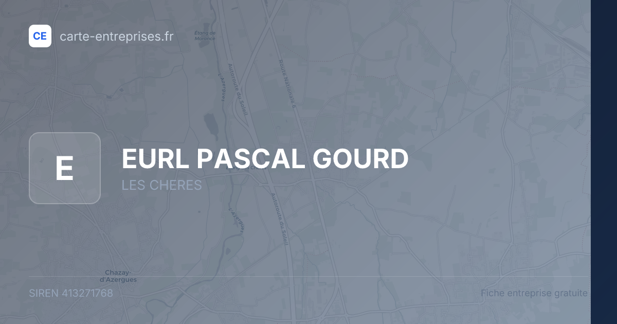 EURL PASCAL GOURD — 413271768 — fiche entreprise