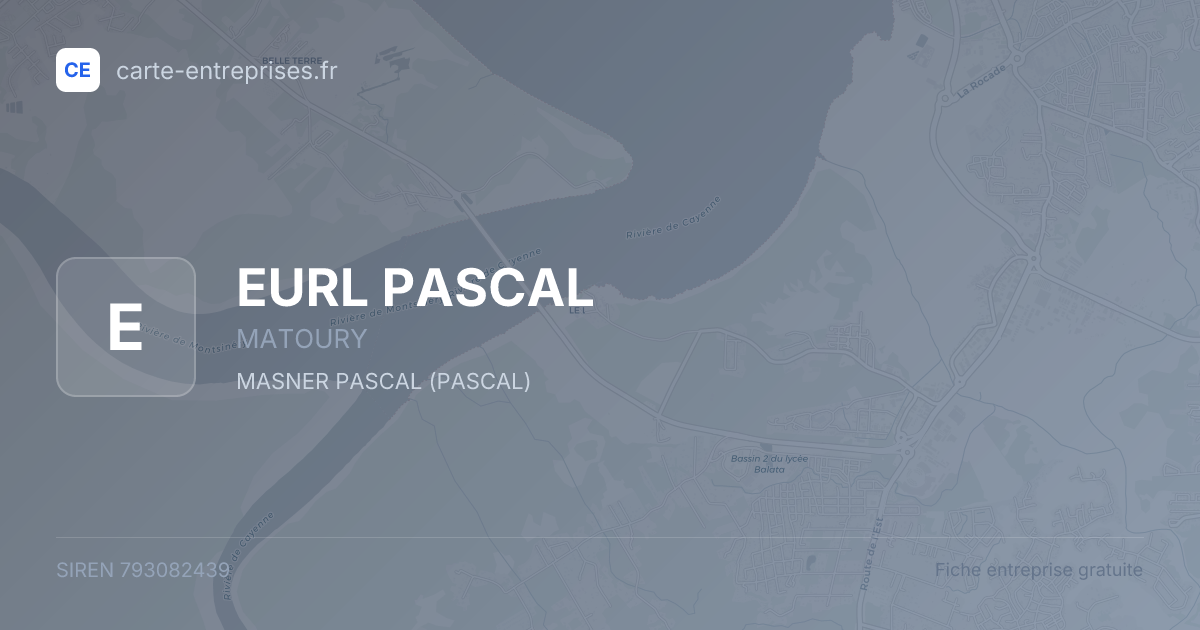 EURL PASCAL — 793082439 — fiche entreprise