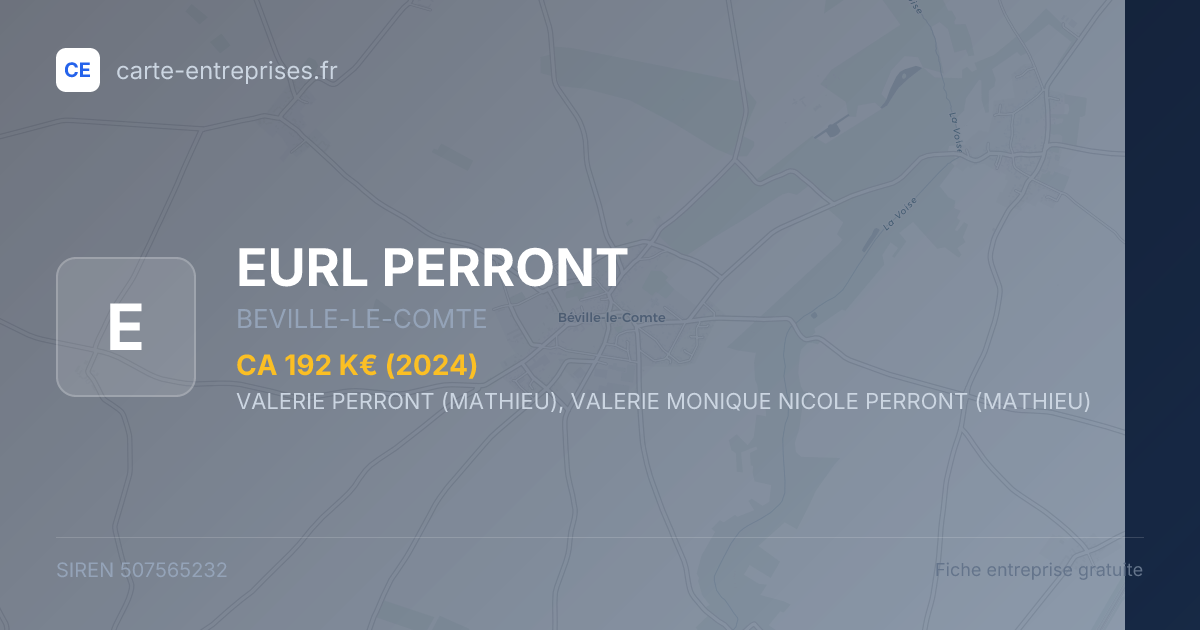 EURL PERRONT — 507565232 — fiche entreprise
