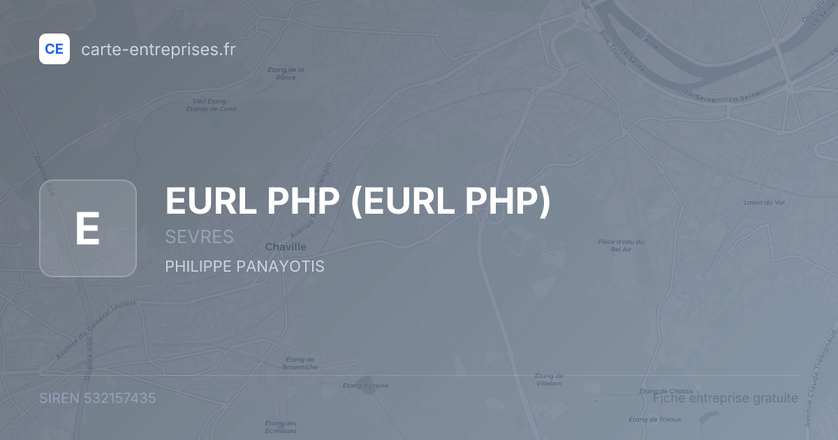 EURL PHP — 532157435 — fiche entreprise