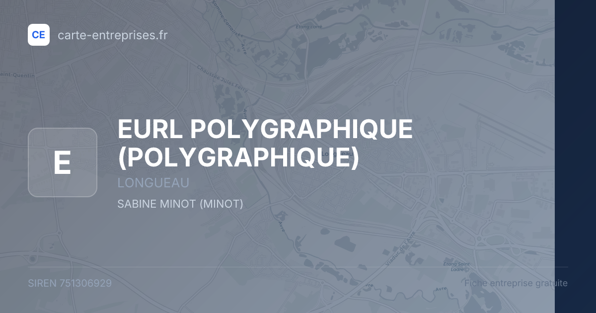 EURL POLYGRAPHIQUE (POLYGRAPHIQUE) — 751306929 — fiche entreprise