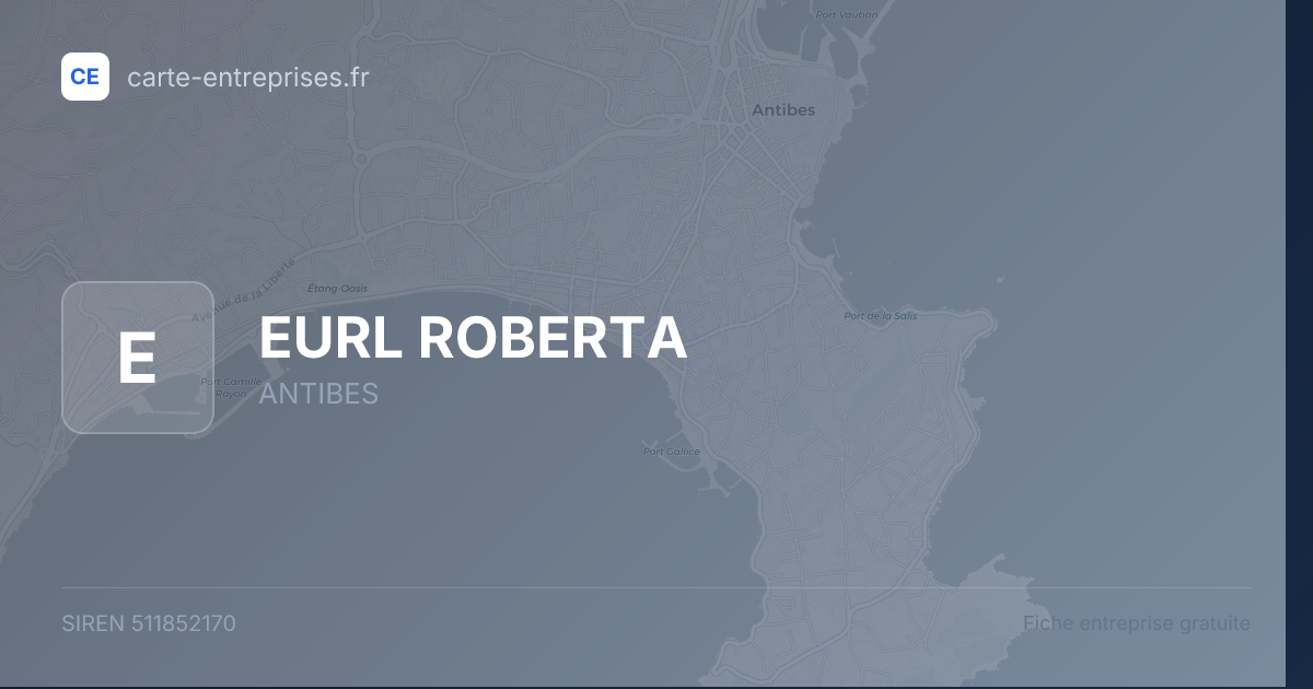 EURL ROBERTA — 511852170 — fiche entreprise