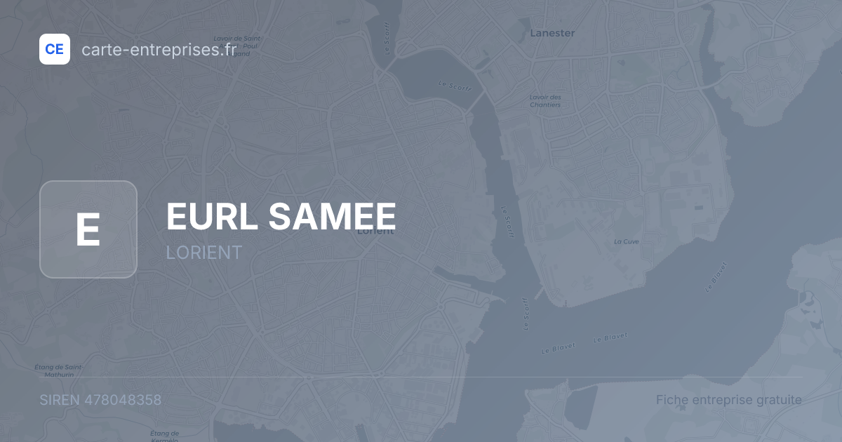 EURL SAMEE — 478048358 — fiche entreprise