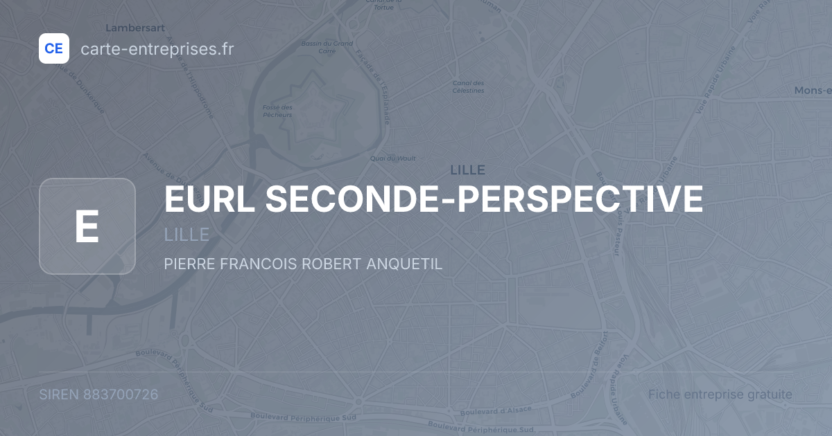 EURL SECONDE-PERSPECTIVE — 883700726 — fiche entreprise