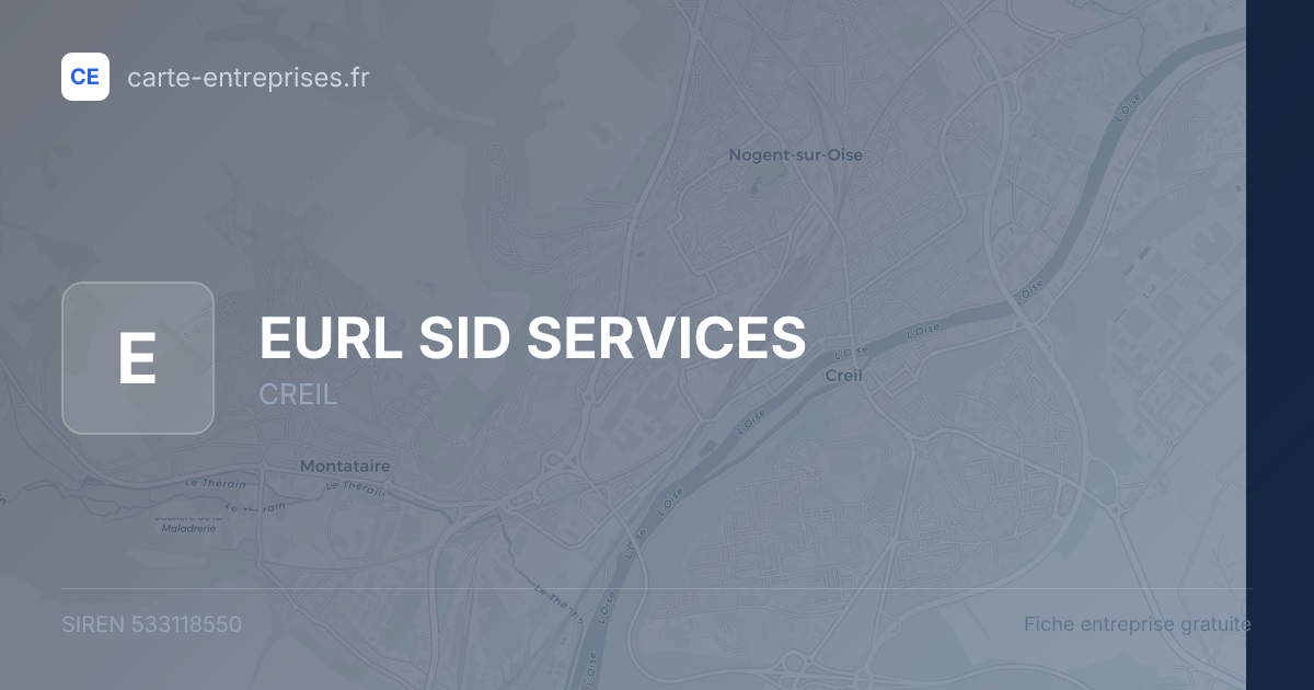 EURL SID SERVICES — 533118550 — fiche entreprise