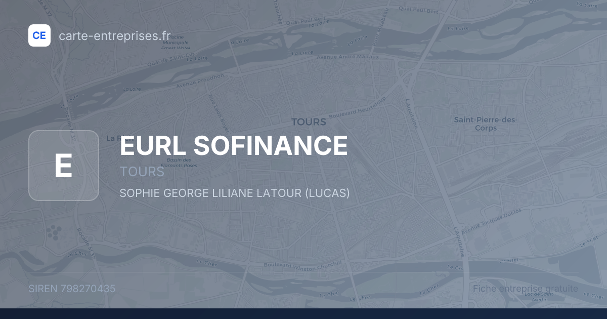 EURL SOFINANCE — 798270435 — fiche entreprise