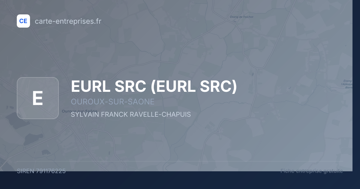 EURL SRC — 791176225 — fiche entreprise