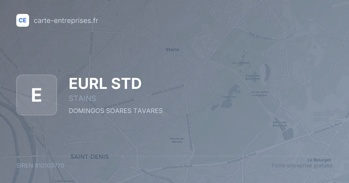 EURL STD — 810103770 — fiche entreprise