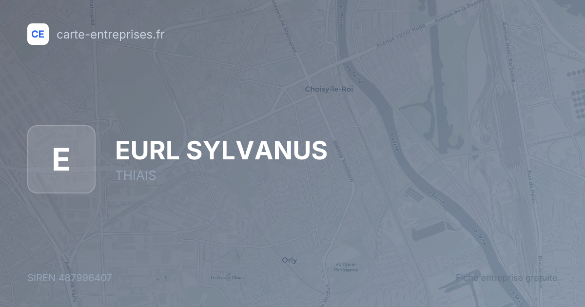 EURL SYLVANUS — 487996407 — fiche entreprise