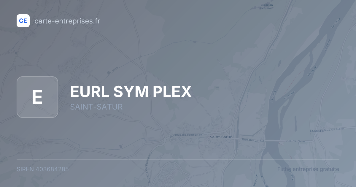EURL SYM PLEX — 403684285 — fiche entreprise