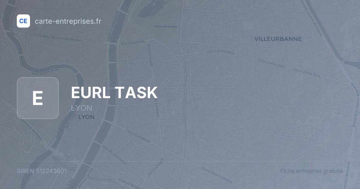 EURL TASK — 512243601 — fiche entreprise
