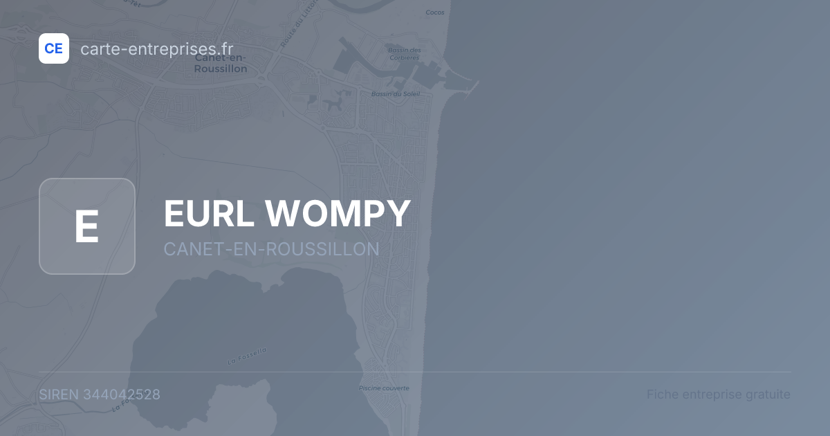 EURL WOMPY — 344042528 — fiche entreprise