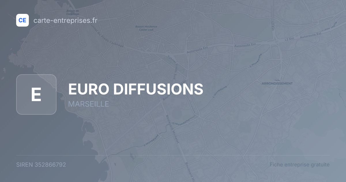 EURO DIFFUSIONS — 352866792 — fiche entreprise
