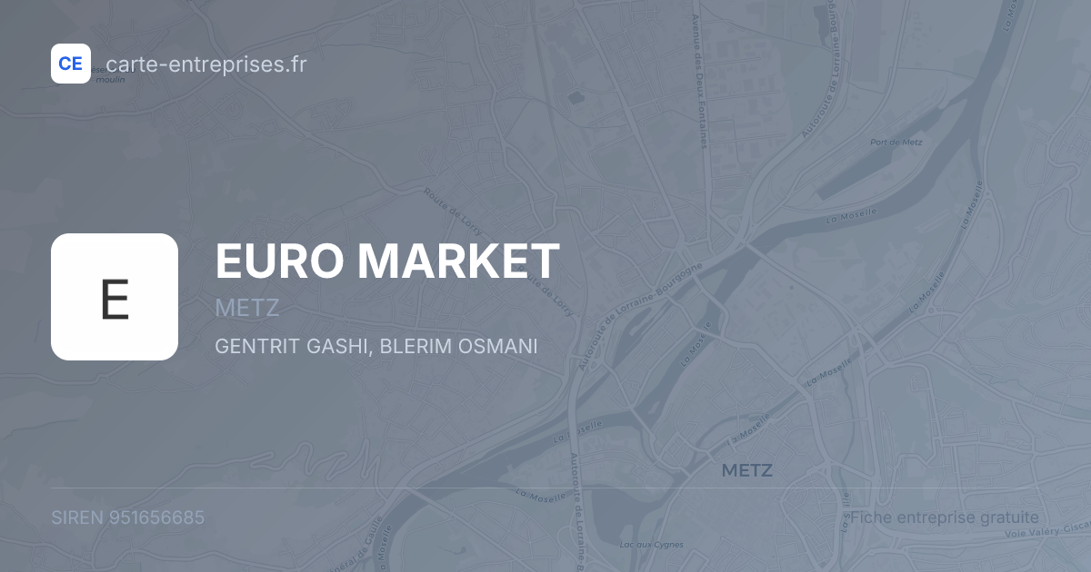 EURO MARKET — 951656685 — fiche entreprise