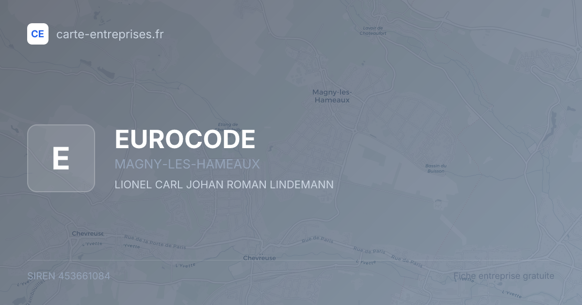 EUROCODE — 453661084 — fiche entreprise