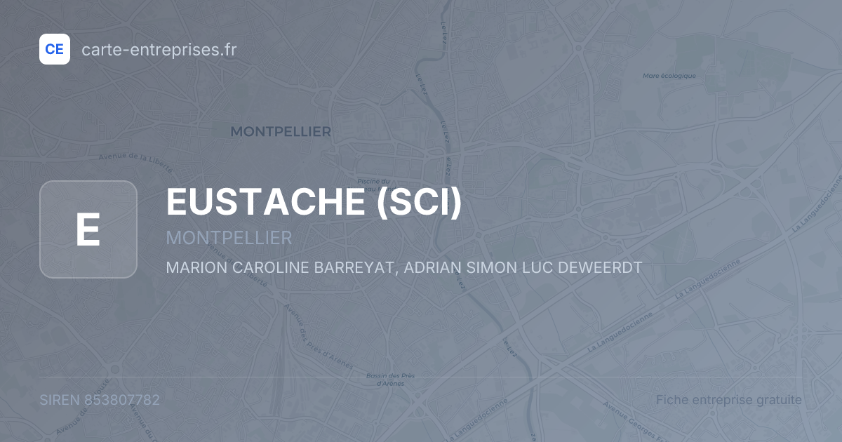 EUSTACHE (SCI) — 853807782 — fiche entreprise