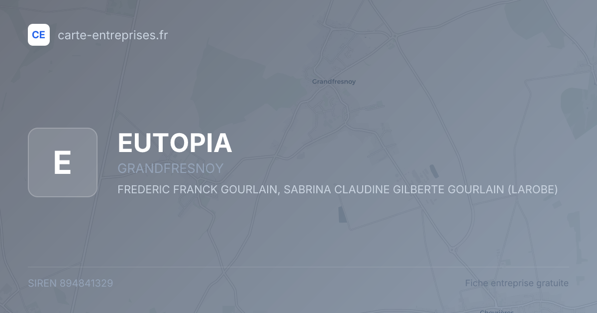 EUTOPIA — 894841329 — fiche entreprise