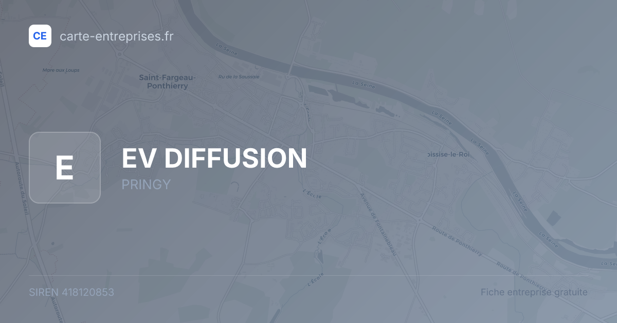 EV DIFFUSION — 418120853 — fiche entreprise