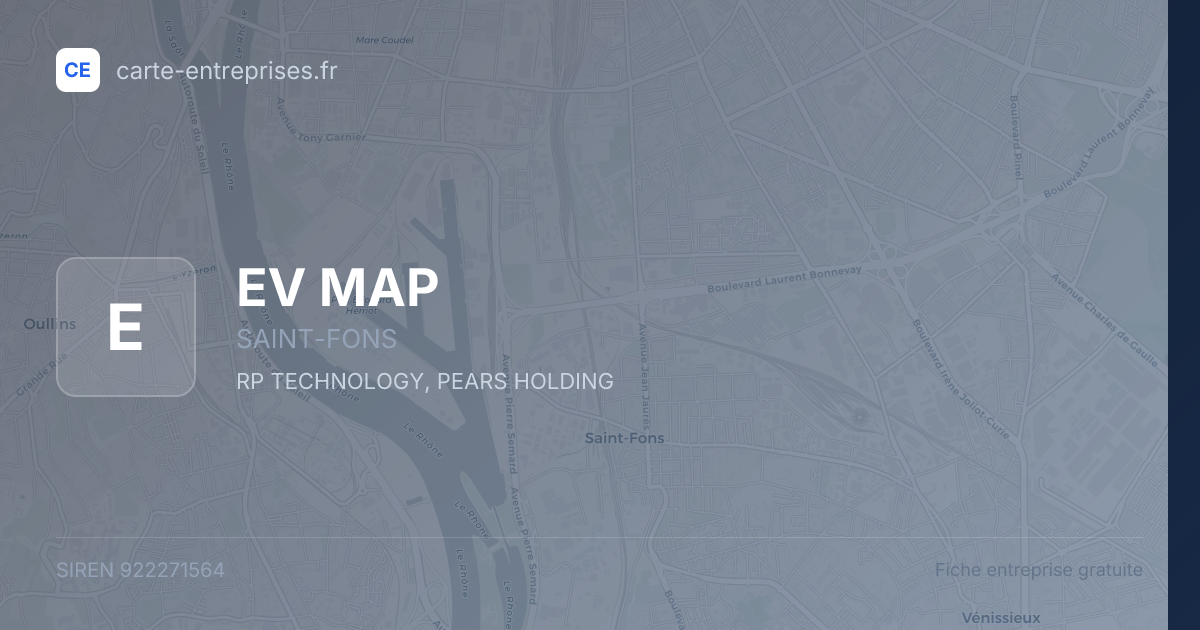 EV MAP — 922271564 — fiche entreprise