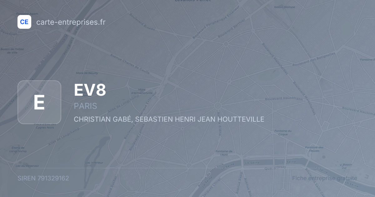 EV8 — 791329162 — fiche entreprise