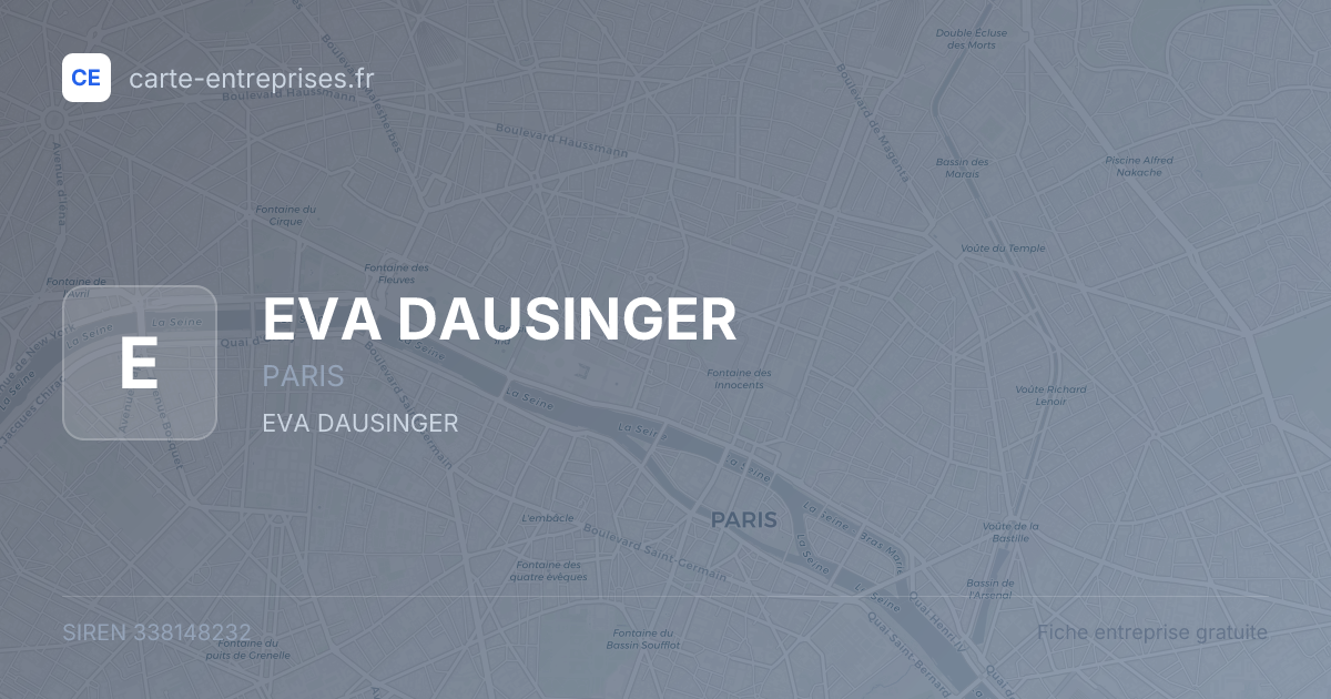 EVA DAUSINGER — 338148232 — fiche entreprise